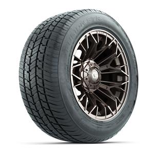 GTW&reg; Stellar Matte Bronze 14 in Wheels with 255/50-R14 Fusion STR DOT Approved Street Tires - Full Set