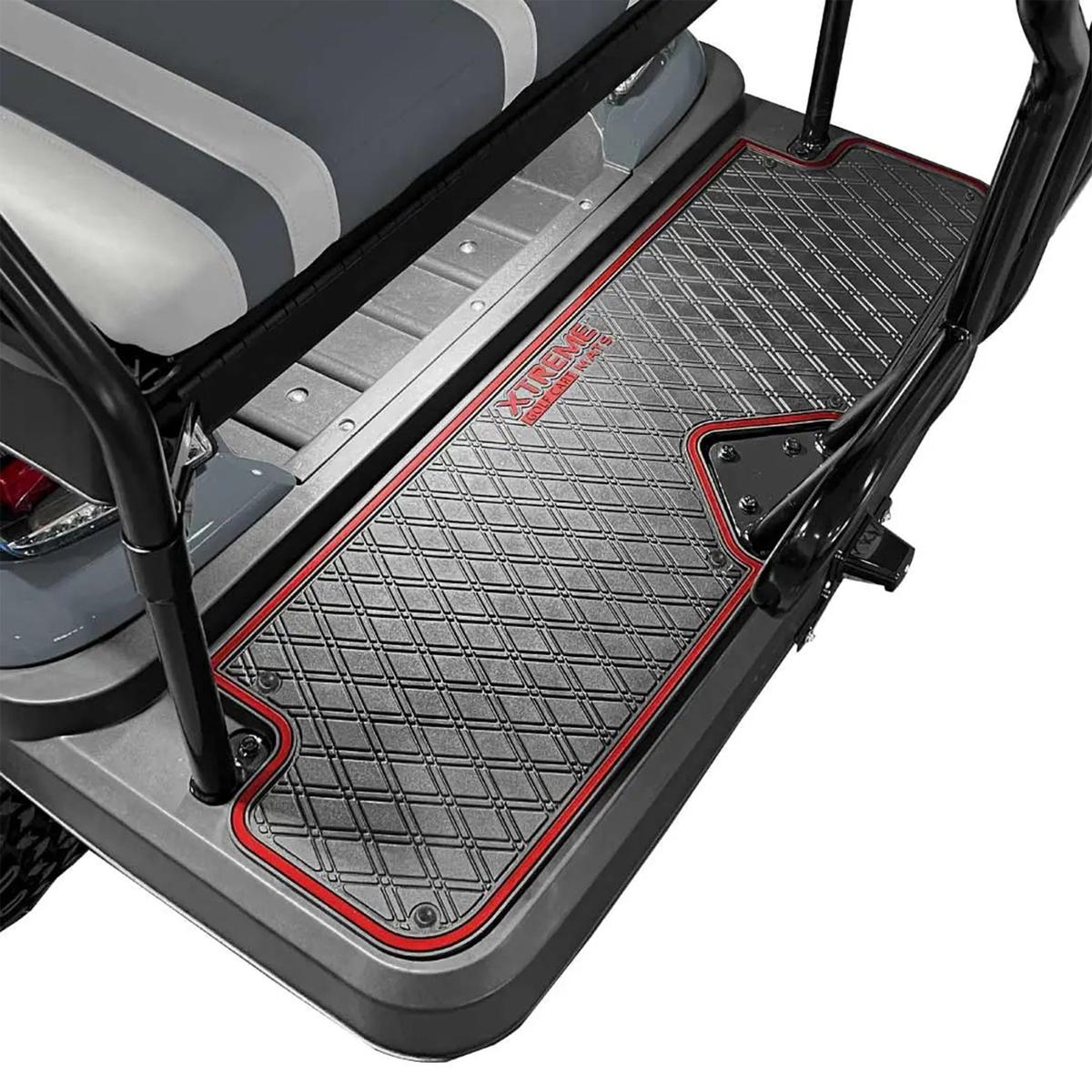 Xtreme Rear Floor Mat for ICON I40, i60 Rear Seats - Black/Red
