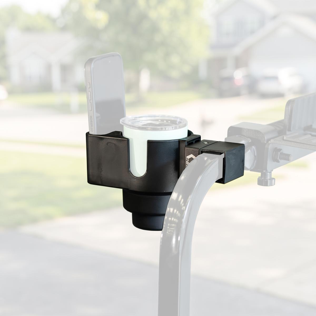 GTW&reg; BaseClamp Mounting Clamp with Cup and Phone Holder (0.75 Inch)