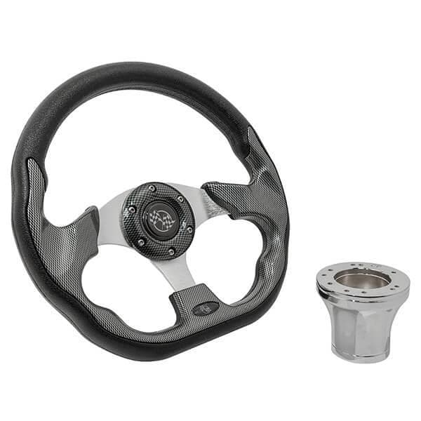 Club Car Precedent Carbon Fiber Racer Steering Wheel