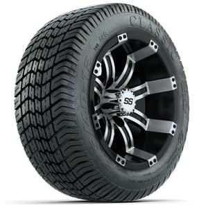 Set of (4) 12 in GTW Tempest Wheels with 215/40-12 Excel Classic Street Tires