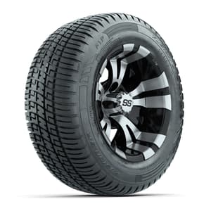 Set of (4) 12 in GTW Vampire Wheels with 215/50-R12 Fusion S/R Street Tires