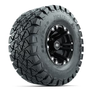 GTW Specter Matte Black Wheels with 22in Timberwolf Mud Tires - 10 Inch