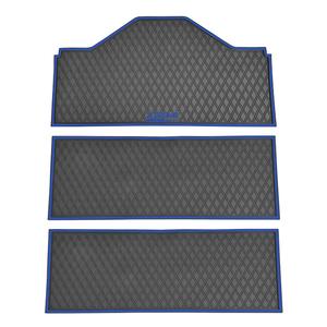 Xtreme Front & Two Middle Floor Mats for Evolution D5 Ranger & Maverick – Black/Blue