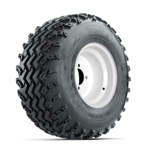 GTW Steel White 10 in Wheels with 22x11.00-10 Rogue All Terrain Tires – Full Set