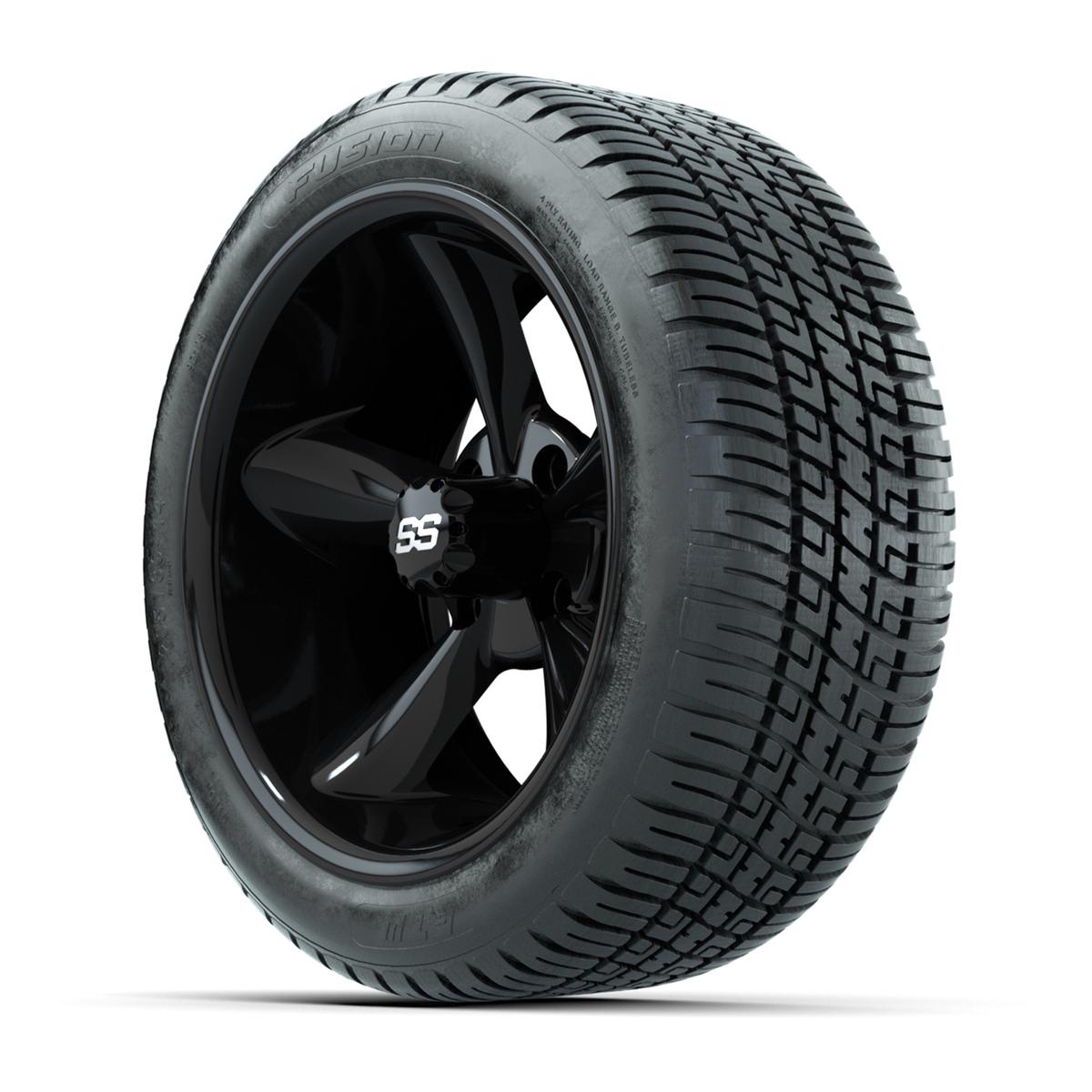 Set of (4) 14 in GTW Godfather Wheels with 205/30-14 Fusion Street Tires