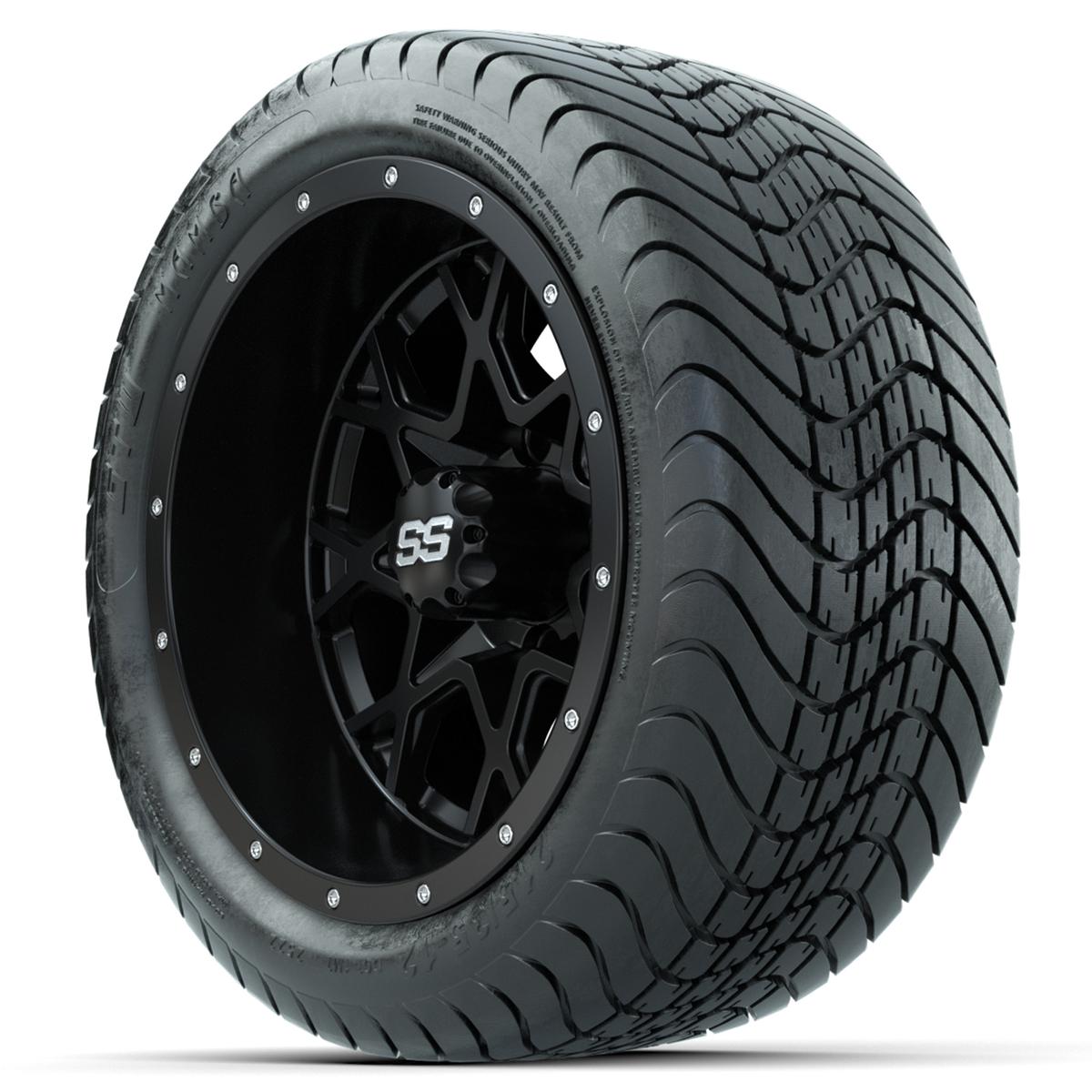 Set of (4) 12 in GTW Vortex Wheels with 215/35-12 GTW Mamba Street Tires