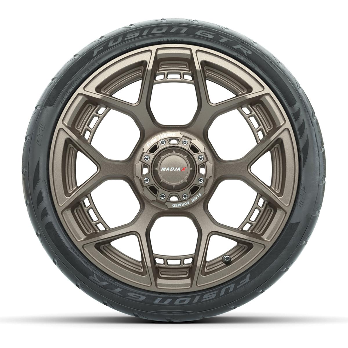 Set of (4) 15" MadJax&reg; Flow Form Evolution Matte Bronze Wheels with GTW&reg; Fusion GTR Street Tires