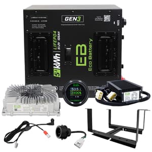 Yamaha G29/Drive 2011-Up & Drive2 Eco Lithium 51v 105Ah GEN3 Battery Bundle - Thru Hole