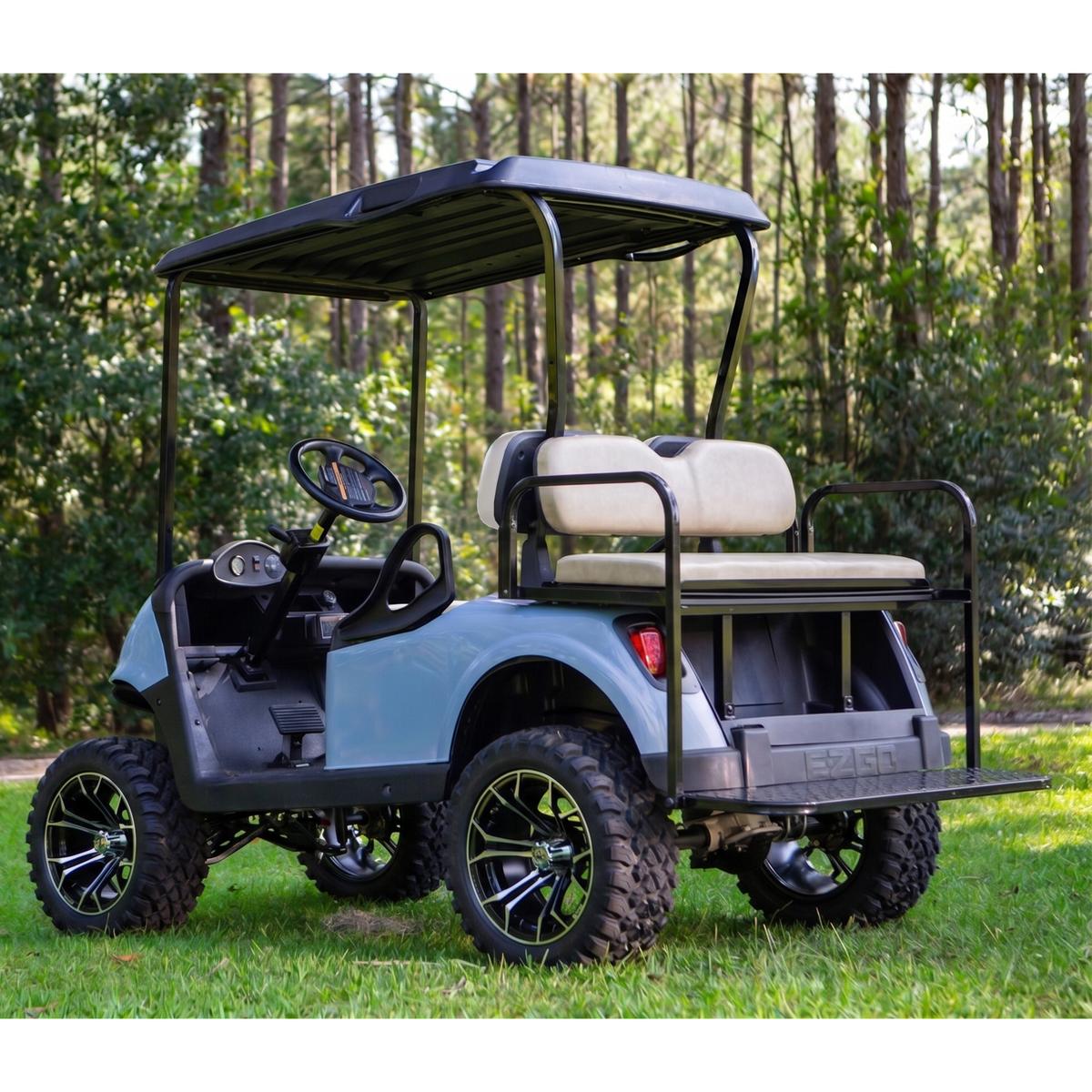 Buggies Unlimited EZGO RXV Rear Flip Seat - Stone Beige (Years 2016-Up)