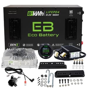 Club Car Precedent 09-Up/Onward/Tempo Eco Lithium 51.2V 160Ah GEN3 Battery Bundle