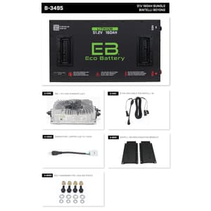 Eco Lithium Battery Complete Bundle for Bintelli Beyond 51.2V 160Ah