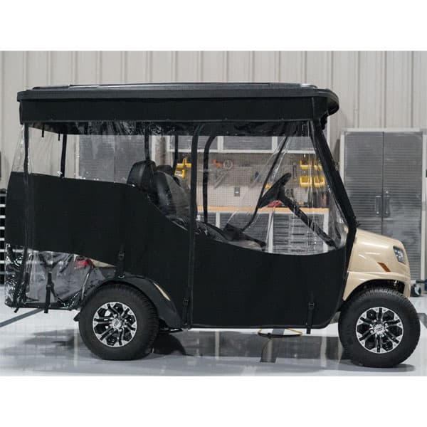 RedDot Chameleon 4 Passenger Track Style Black Enclosure – Club Car