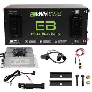 ICON EV 2024-Up Eco Lithium 51v 105Ah GEN3 "ICON MCU" Battery Bundle - Skinny