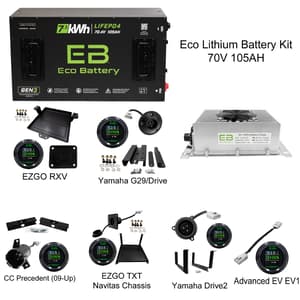 Eco Battery 70V 105AH GEN3 Kit with Charger