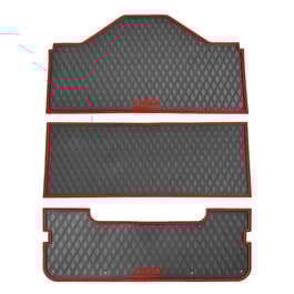 Xtreme Front, Middle, & Rear Floor Mats for Evolution D5 Ranger & Maverick – Black/Red