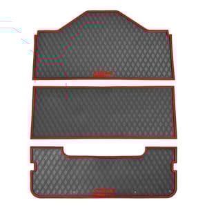 Xtreme Front, Middle, & Rear Floor Mats for Evolution D5 Ranger & Maverick – Black/Red
