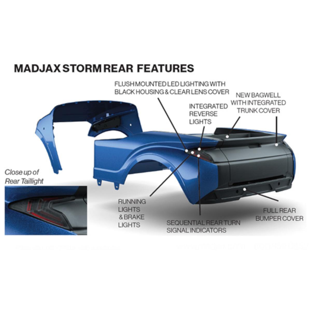 MadJax&reg; Storm Body Kit for EZGO TXT – Silver Metallic