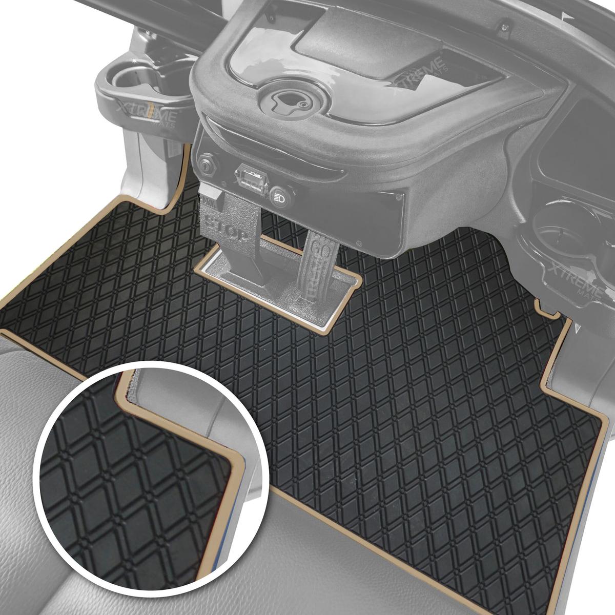Xtreme Floor Mats for Club Car Precedent & Onward - Black/Beige