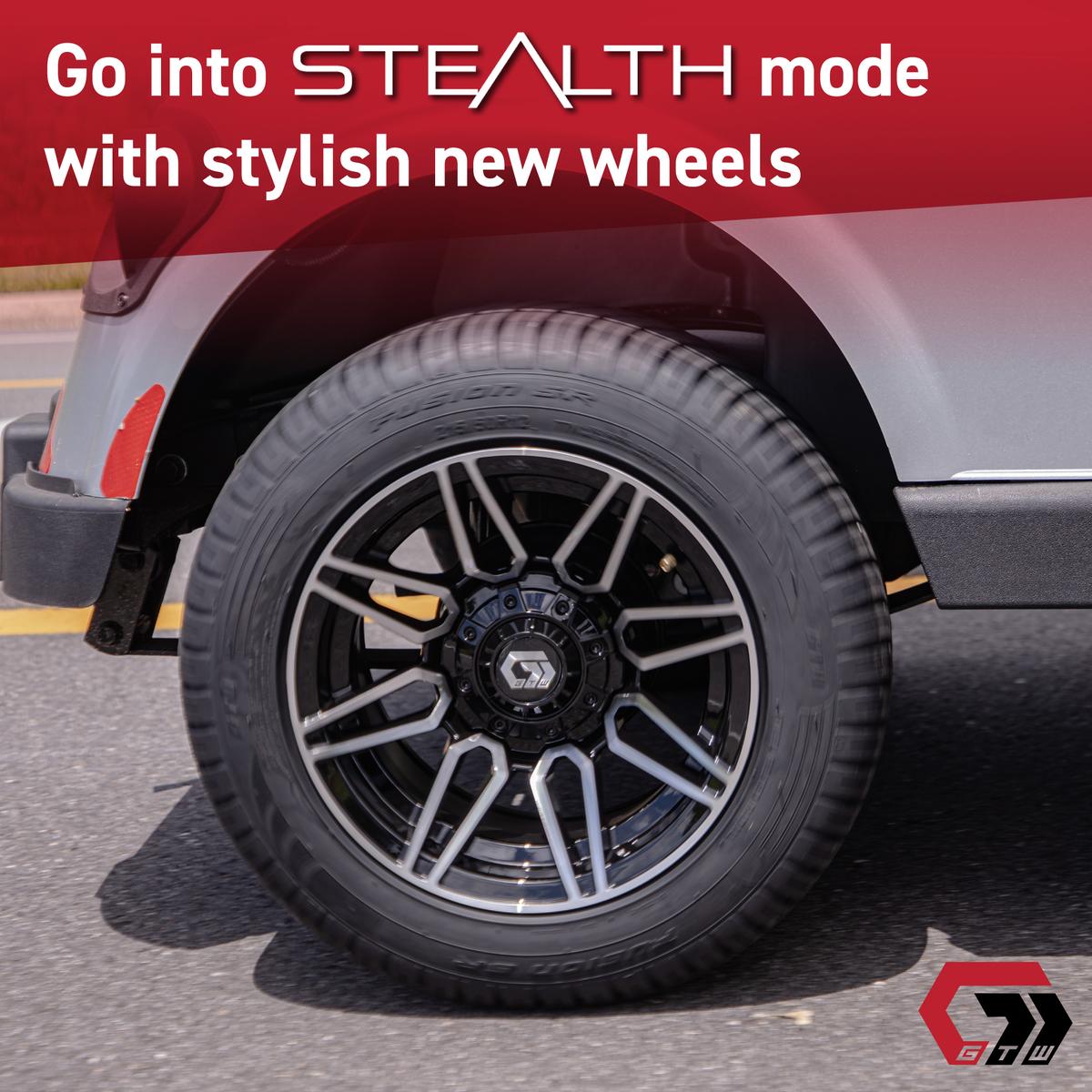 14&Prime; GTW&reg; Stealth Gloss Black with Red Face Wheel