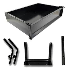 GTW&reg; Black Steel Cargo Box Kit For Yamaha (Models G14-G22)