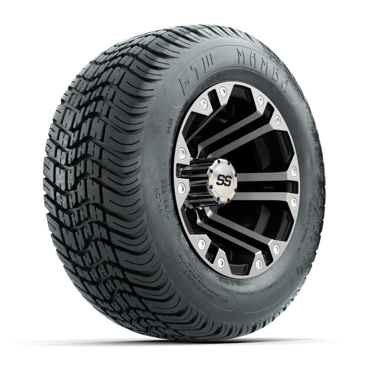 Set of (4) 10 in GTW Specter Wheels with 205/50-10 Mamba Street Tires