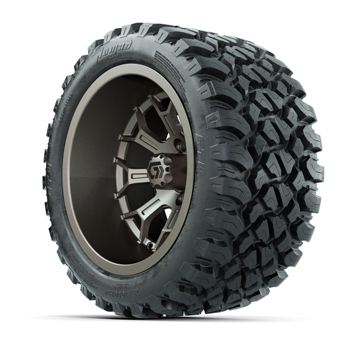 GTW&reg; Assault Matte Bronze 14 in Wheels with 23X10-R14 Nomad Steel Belt Radial All-Terrain Tires - Full Set