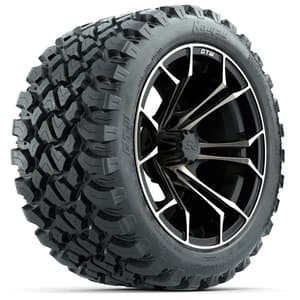 Set of (4) 14 in GTW Spyder Wheels with 23x10-14 GTW Nomad All-Terrain Tires