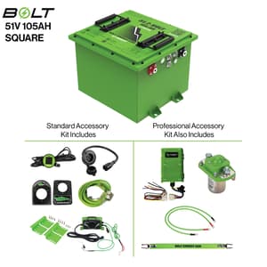 Bolt Energy 51V 105Ah Square Battery Bundles