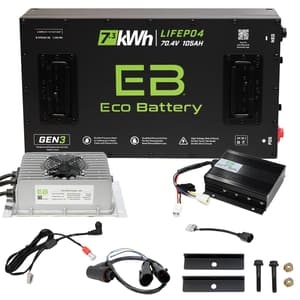 Advanced EV1 Eco Lithium 70v 105Ah GEN3 Battery Bundle