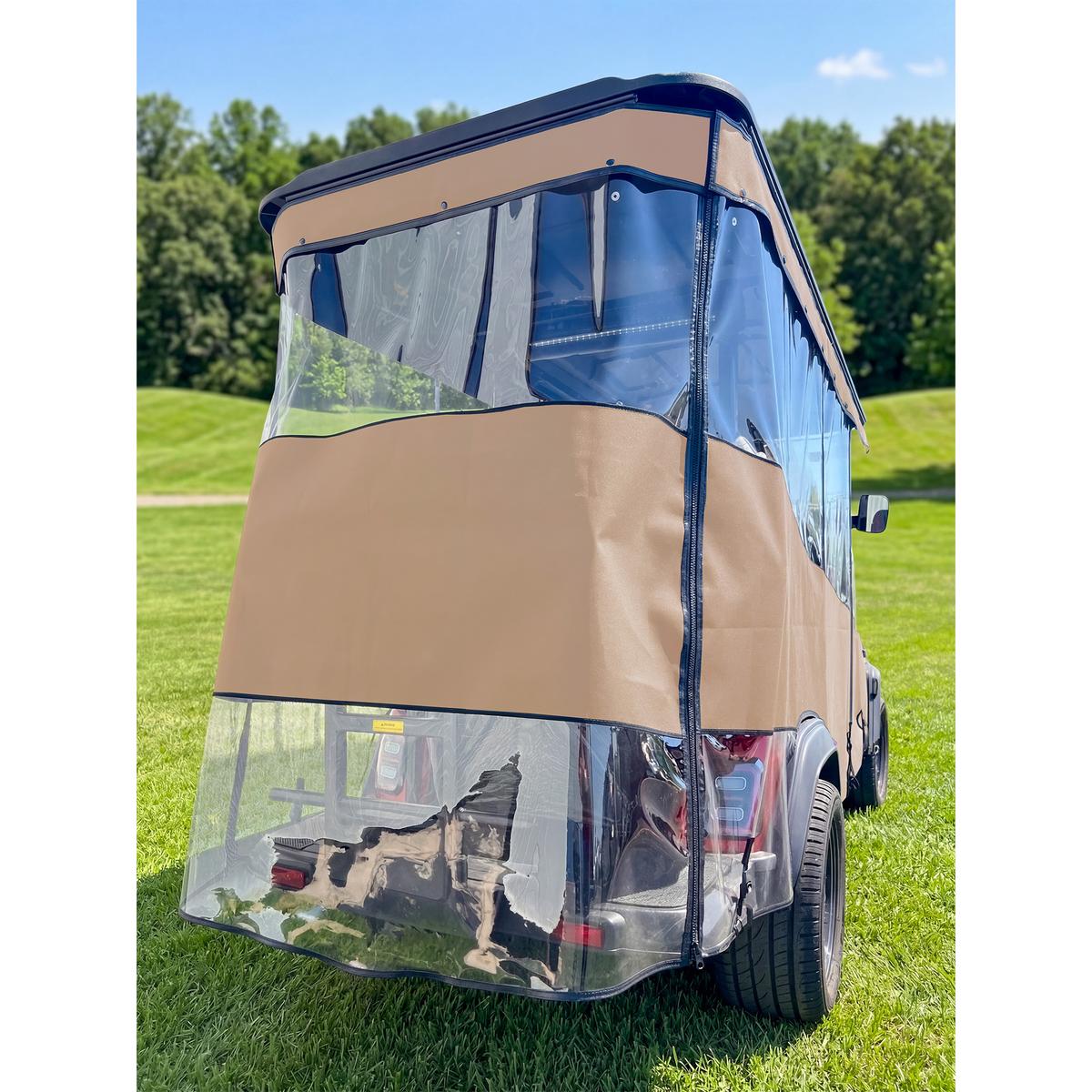 RedDot 6-Passenger Linen Track Style Enclosure with Emblem Beige Valance for ICON i60LX (Years 2026-Up)