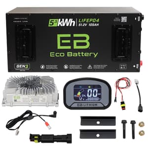 Advanced EV1 2021-2023 Eco Lithium 51v 105Ah GEN3 "AE MCU" Battery Bundle - Skinny