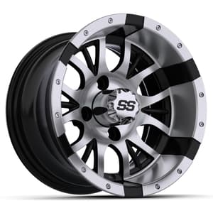 12&Prime; GTW&reg; Diesel Black with Machined Accents Wheel