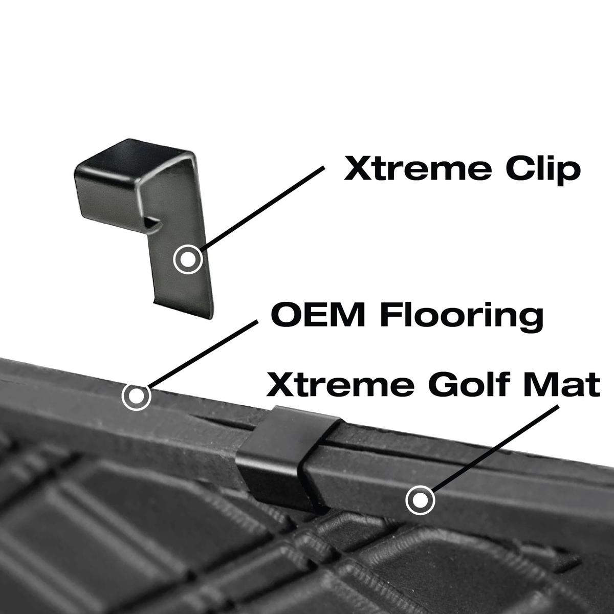 Xtreme Floor Mats for Yamaha UMAX Rally / Drive2 QuieTech EFI 2007-Up - Black/Grey