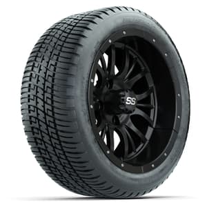 Set of (4) 14 in GTW Diesel Wheels with 205/30-14 Fusion Street Tires