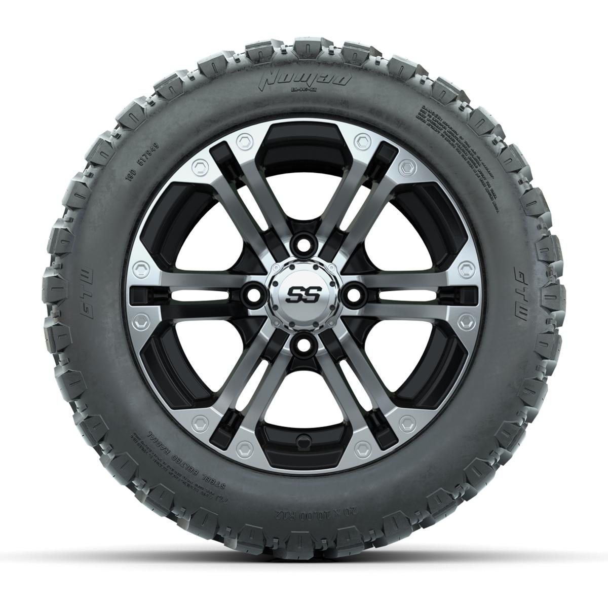 Set of (4) 12 in GTW Specter Wheels with 20x10-R12 GTW Nomad All-Terrain Tires