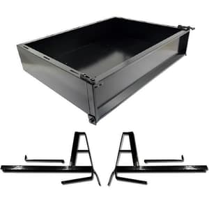 GTW&reg; Black Steel Cargo Box Kit For Club Car DS (Years 2000-Up)