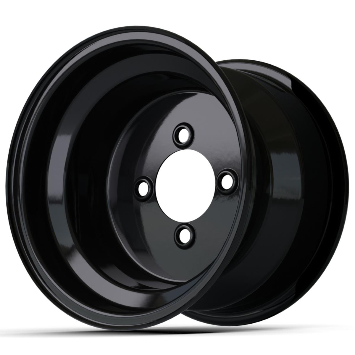 10&Prime; Black Steel Wheel (3:4 Offset)