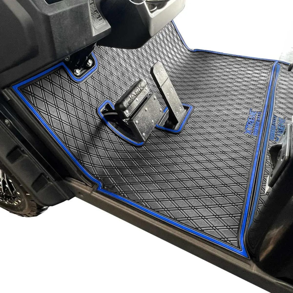 Xtreme Floor Mats for EZGO S4 2022-Up - Black/Blue
