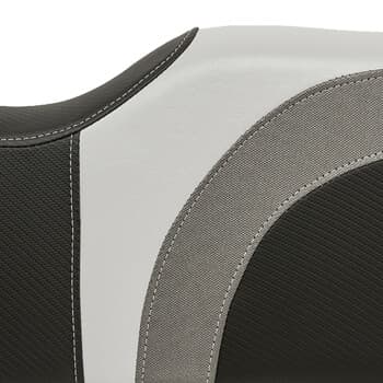 RedDot&reg; Blade Front Seat Covers for EZGO TXT/T48/RXV – Gray / Charcoal Gear / Black Carbon Fiber