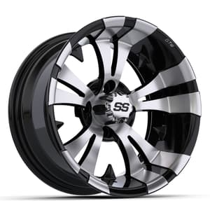 14&Prime; GTW&reg; Vampire Black with Machined Accents Wheel