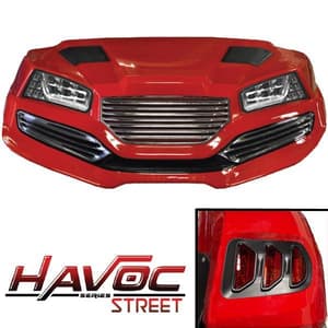 Yamaha G29/Drive HAVOC Street Body Kit in Red (Years 2007-2016)