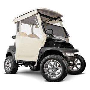 Club Car Villager Ivory 3-Sided Track-Style Enclosure w/Ultra Seal & Hooks (Fits 2004-Up)