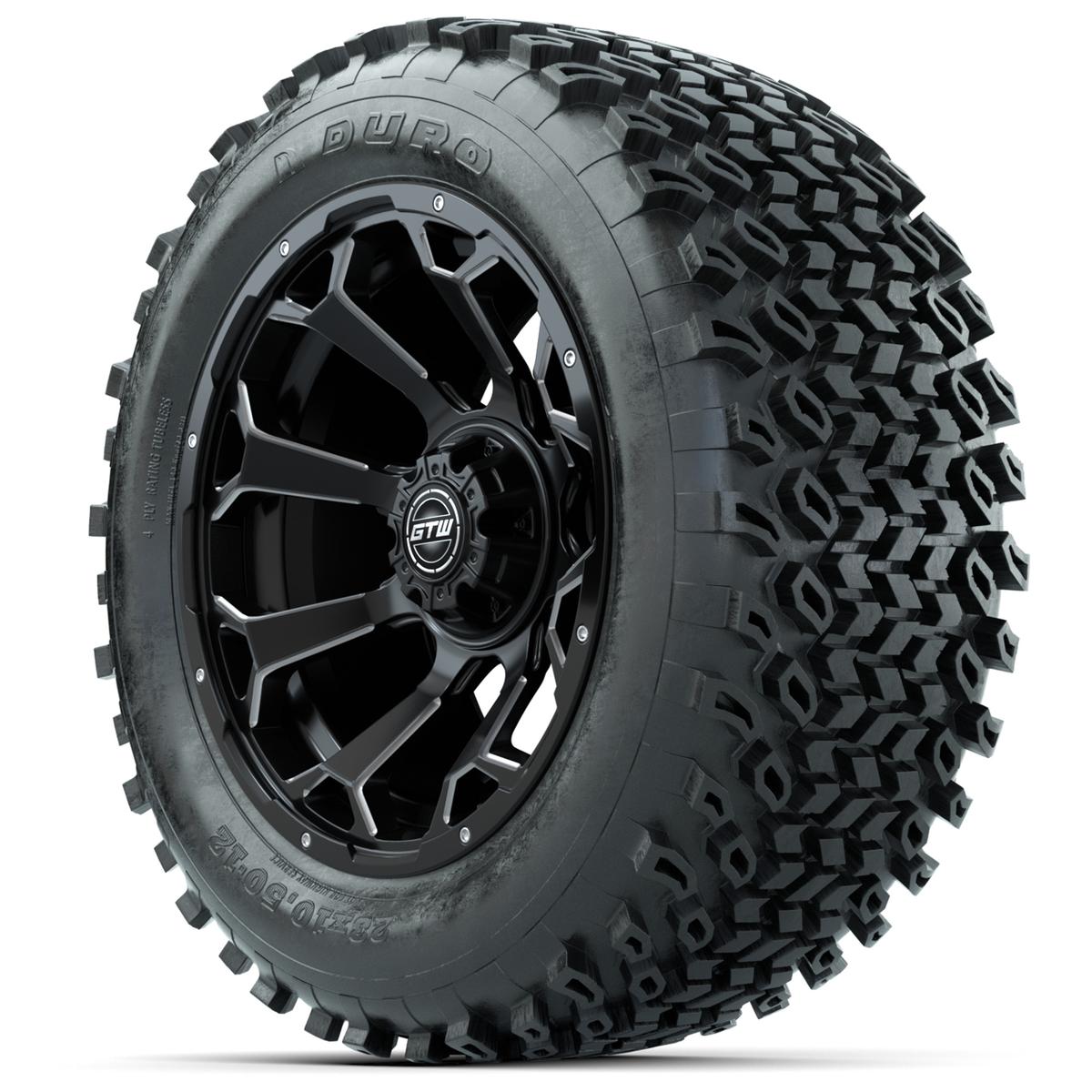 Set of (4) 14 in GTW Raven Wheels with 23x10-14 Duro Desert All-Terrain Tires