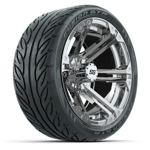 Set of (4) 14 in GTW Specter Wheels with 205/40-R14 Fusion GTR Street Tires