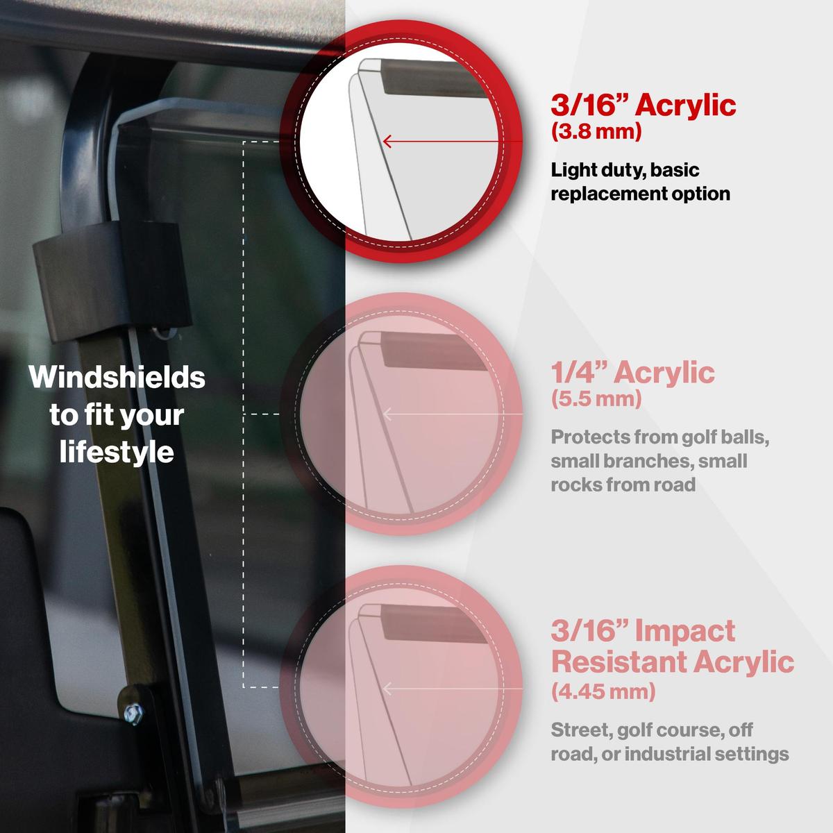 RedDot Star EV Capella Clear Folding Windshield
