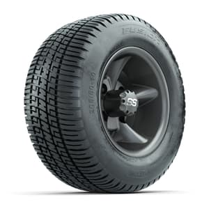 GTW Godfather Matte Gray 10 in Wheels with 205/50-10 Fusion Street Tires – Full Set
