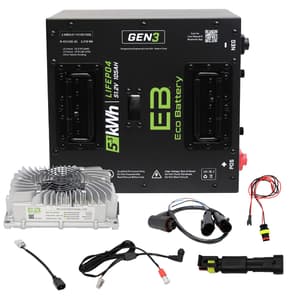 Advanced EV1 Eco Lithium 51v 105Ah GEN3 Battery Bundle - Thru Hole