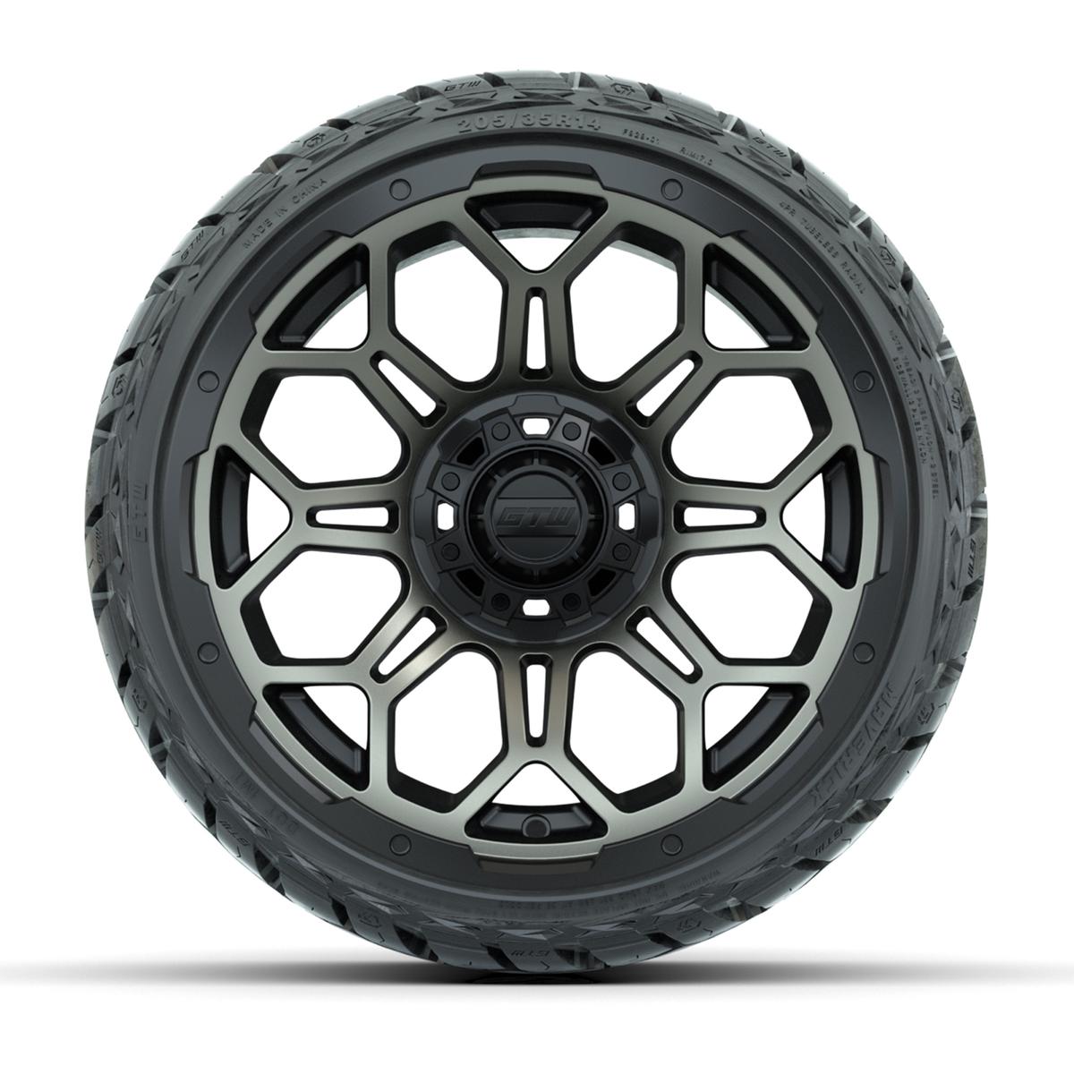 GTW Bravo Bronze 14 in Wheels with 205/35-R14 Maverick Low-Profile All-Terrain Tires – Full Set