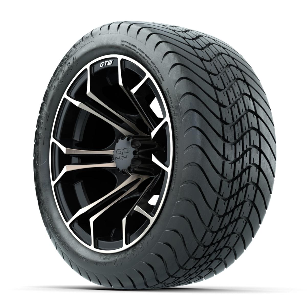 GTW Spyder Bronze/Matte Black 12 in Wheels with 215/35-12 Mamba Street Tires – Full Set